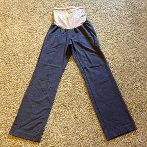 Gray maternity dress pants